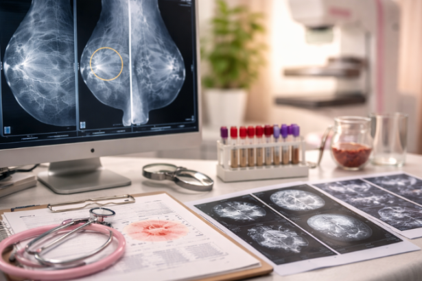 La mamografía puede requerir exámenes complementarios para un diagnóstico más preciso, según explica Vinicius Tadeu Sattin Rodrigues.