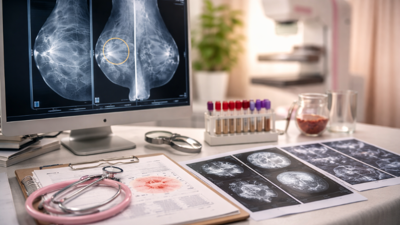 La mamografía puede requerir exámenes complementarios para un diagnóstico más preciso, según explica Vinicius Tadeu Sattin Rodrigues.